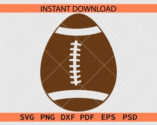 Football Ball Easter egg Illustration SVG, American Football Easter Egg SVG