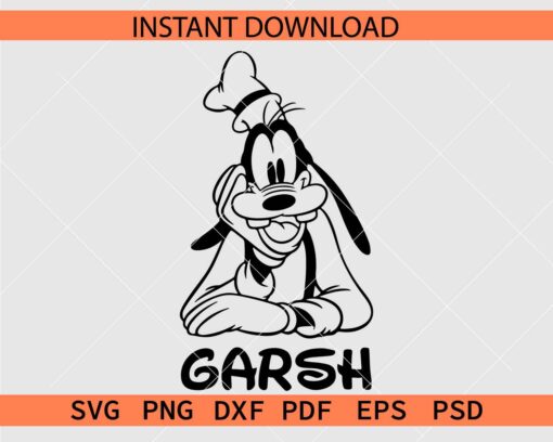 Garsh Goofy Clipart SVG
