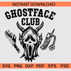 Ghostface Hellfire Club SVG, Killer Ghostface Club SVG
