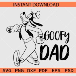 Goofy Dad SVG, Funny Goofy Dad Clipart SVG