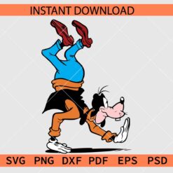 Goofy Walking on Hands SVG, Goofy Acrobatic Skill Walking on Hands SVG