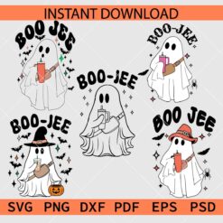 Halloween Boo Jee Ghost Bundle Vector SVG