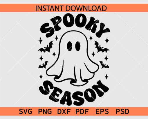 Halloween Ghost Spooky Season SVG