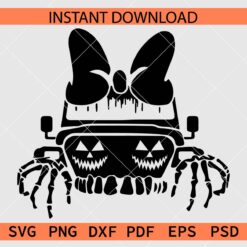 Halloween Offroad Jack jeep front Décor SVG