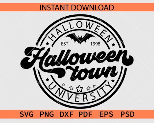 Halloween University Est 1998 SVG, Halloween Town University Est 1998 SVG