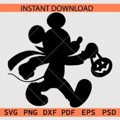 Halloween mickey silhouette SVG