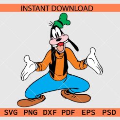 Happy goofy Clipart Layered SVG