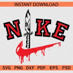 Horror Movie Character Chucky Knife Nike SVG