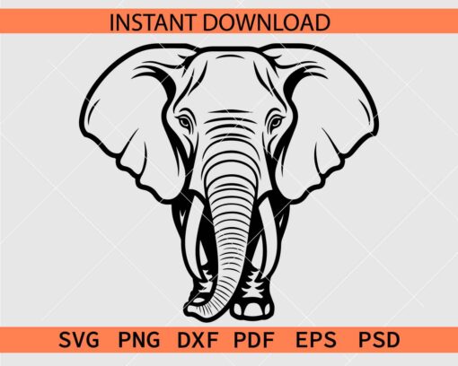 Huge Elephant SVG, Big Elephant Vector SVG