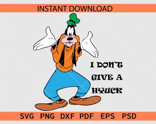 I don't give a hyuck goofy Clipart SVG