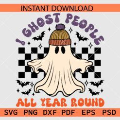 I ghost people all year round Clipart SVG