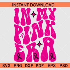 In my pink era retro wavy text Clipart SVG, Retro In my pink era Clip Art SVG
