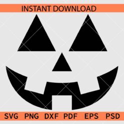 Jack O Lantern Face Décor SVG