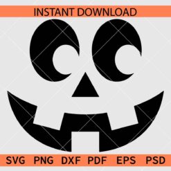 Jack O Lantern Face Vector SVG, Jack O Lantern Face Décor SVG