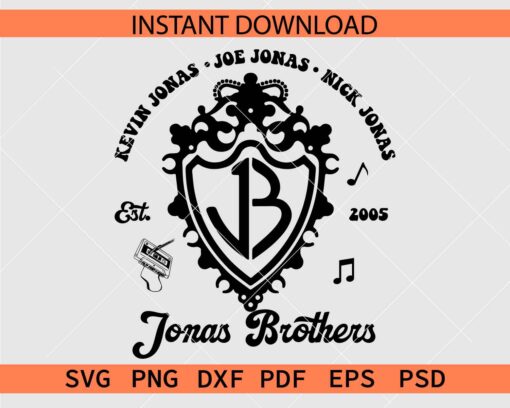 Jonas Brothers Est 2005 SVG