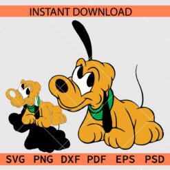 Layered Baby Pluto SVG, Baby Pluto Colored Décor SVG