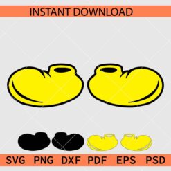 Layered mickey shoes Vector SVG, mickey shoes Clipart SVG