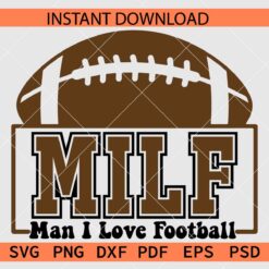 Man I love Football Leopard Print Décor SVG