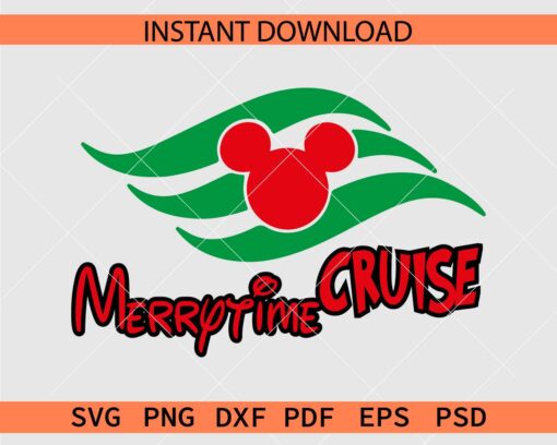 Merrytime cruise DCL Logo Clipart SVG, Disney Cruise line Logo Merrytime cruise Décor SVG