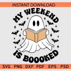 My weekend is boooked Ghost SVG