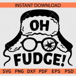 Oh Fudge Silhouette SVG, Oh Fudge Sunglasses Vector SVG