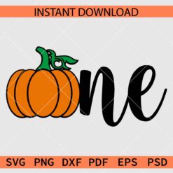 One Pumpkin SVG, Pumpkin Birthday One Décor SVG
