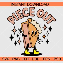 Piece Out Pumpkin Pie SVG, Pumpkin Pie Piece Out Décor SVG