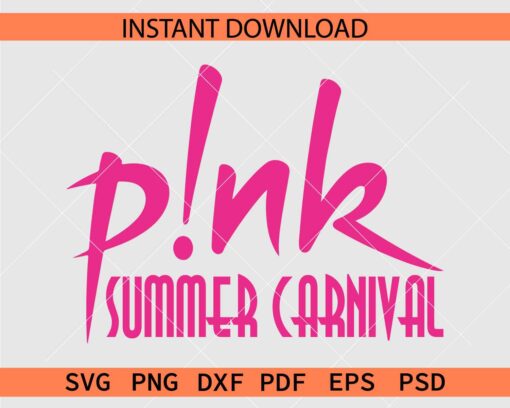 Pink Summer Carnival Décor SVG