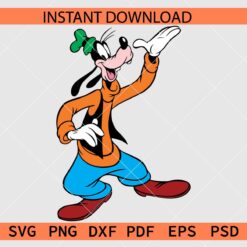 Playing Goofy Vector SVG, Standing Goofy Stencil SVG