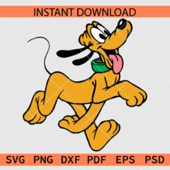 Pluto Running SVG, Pluto Dog Running Décor SVG