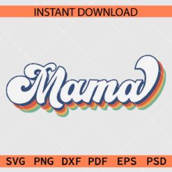 Retro Mama SVG, Vintage Mama Vector SVG