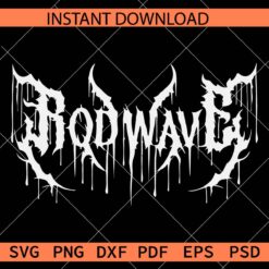 Rodwave dripping Décor SVG, Drippy Rodwave Name Décor SVG