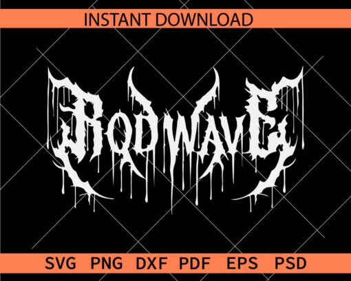 Rodwave dripping Décor SVG, Drippy Rodwave Name Décor SVG