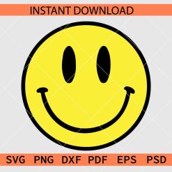 Smile Face Vector SVG, Smiley Face Clipart SVG