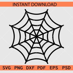 Spider web Stencil SVG, Spider web Drawing SVG