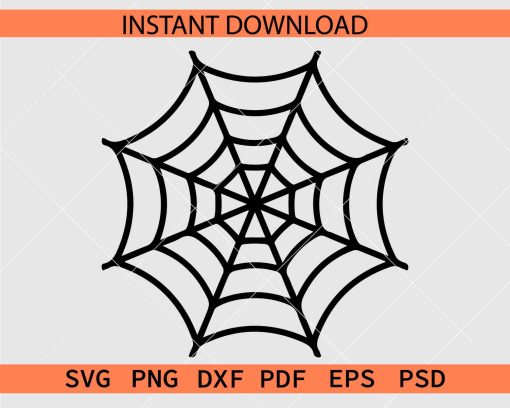 Spider web Stencil SVG, Spider web Drawing SVG