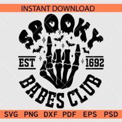 Spooky Babes Club Est 1692 SVG