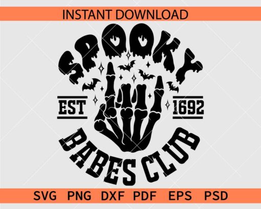 Spooky Babes Club Est 1692 SVG
