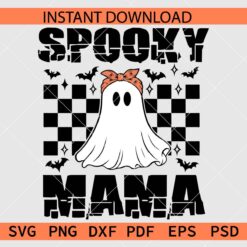 Spooky Mama Checkerboard SVG