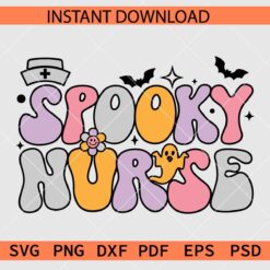Spooky Nurse Vector SVG, Halloween Nurse Illustration SVG