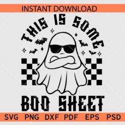This is some boo sheet Ghost with sunglasses SVG