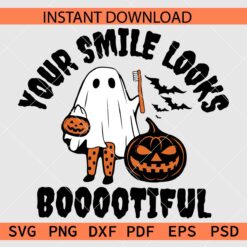 Your Smile Looks Bootiful Ghost Vector SVG