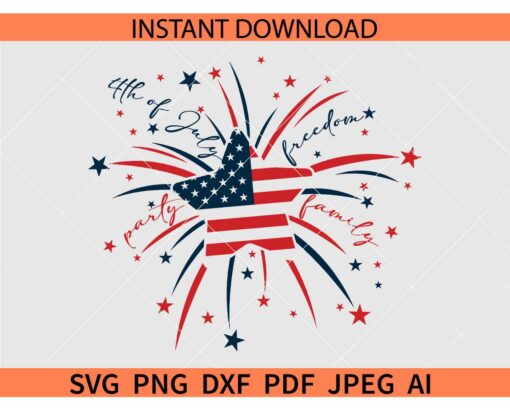 4th of July Fireworks SVG, Independence Day Fireworks SVG