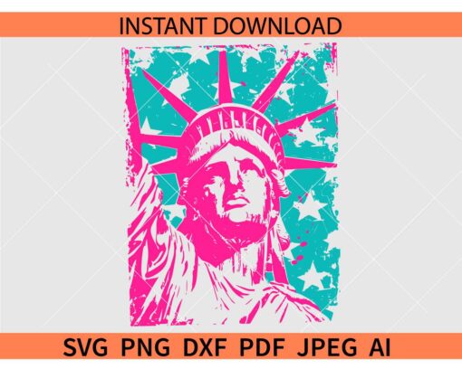 4th of July Hot Pink SVG PNG PDF JPG