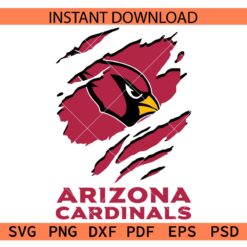 Arizona Cardinals Ripped Logo SVG, The Cardinals Ripped Logo SVG