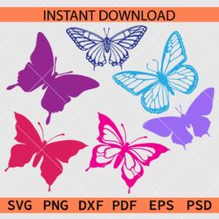 Butterflies SVG, Butterfly group SVG