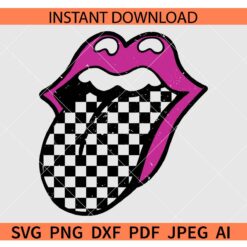 Checkered Tongue SVG