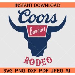 Coors Banquet Rodeo Cowboy SVG, Coors Rodeo Logo SVG