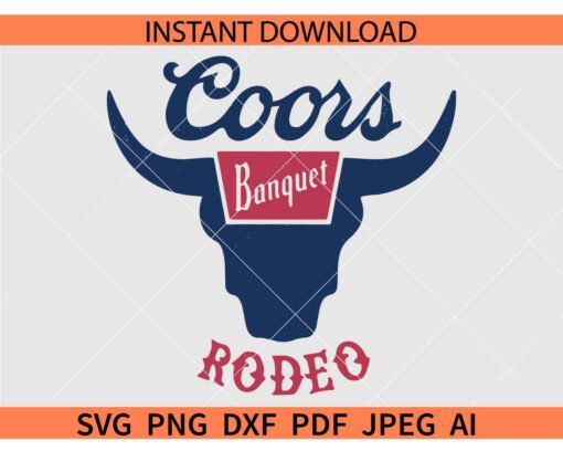 Coors Banquet Rodeo Cowboy SVG, Coors Rodeo Logo SVG