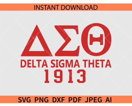Delta Sigma Theta 1913 SVG, AEO Delta Sigma Theta 1913 SVG
